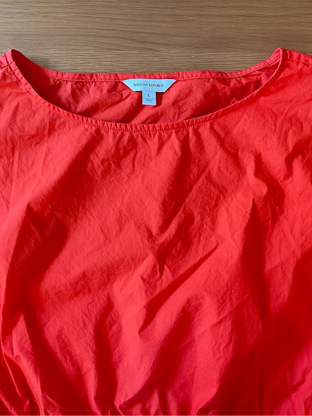 Banana Republic Orange Cotton Poplin Drawstring Mini Dress Size XL - Picture 8 of 9